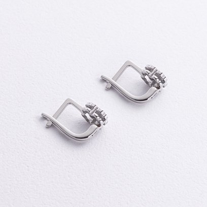 Золоті дитячі сережки "Конюшина" с09279 №3