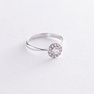 Помолвочное кольцо в белом золоте (бриллианты) к165 от ювелирного магазина Оникс