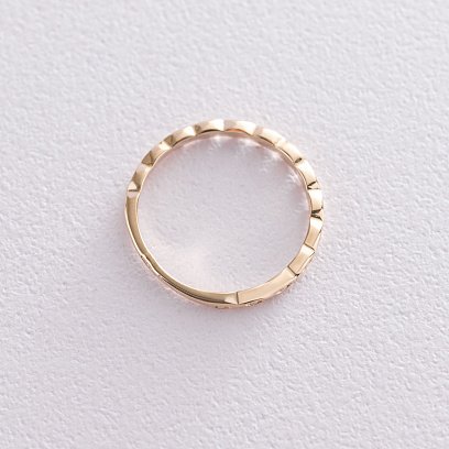 Кольцо в желтом золоте к06719 №5