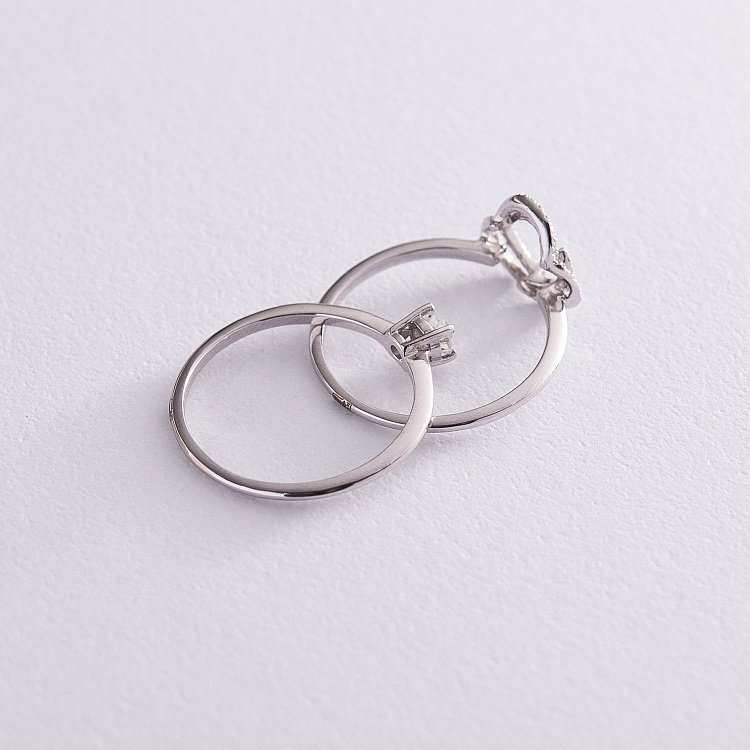 Золотое кольцо - трансформер "Цветочек" с бриллиантами к266 от ювелирного магазина Оникс - 3