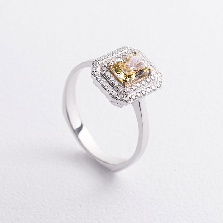 Золота каблучка з діамантами 245141121 від ювелірного магазину Онікс