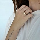 Золотое кольцо "Сердце" к05522 от ювелирного магазина Оникс - 7