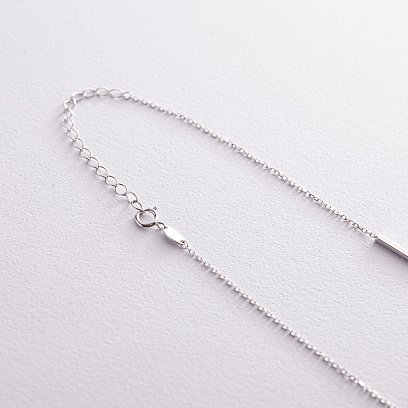Кольє - ланцюжок у білому золоті кол02259 №5