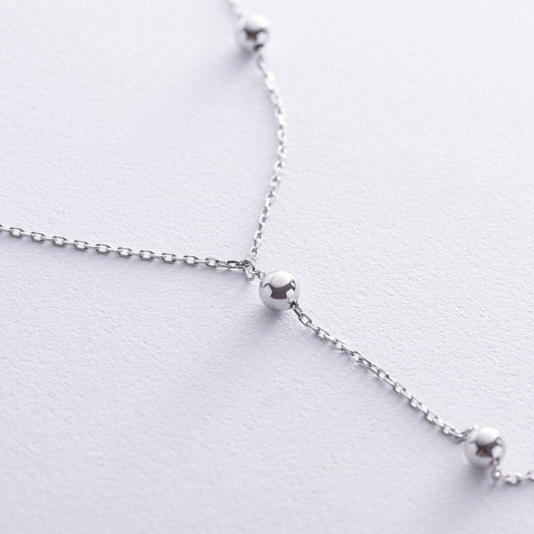 Кольє - краватка "Кульки" у сріблі 324 від ювелірного магазину Онікс - 3