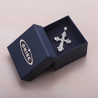 Православный крест "Хризма"  (чернение) 13536 №6