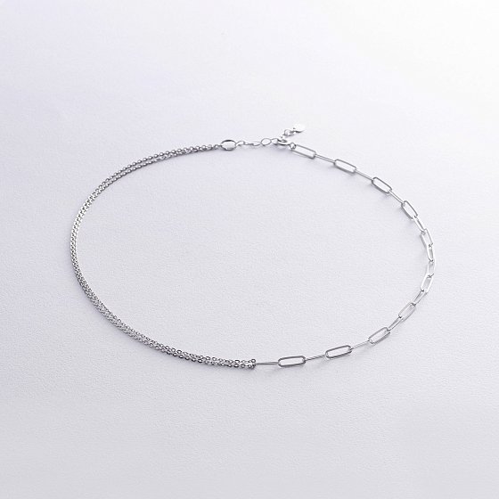 Серебряное колье "Цепочка" 908-01414
