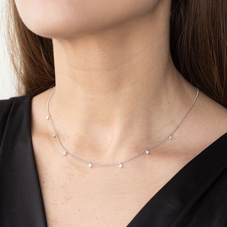 Золоте кольє з діамантами колб0049ch від ювелірного магазину Онікс - 4