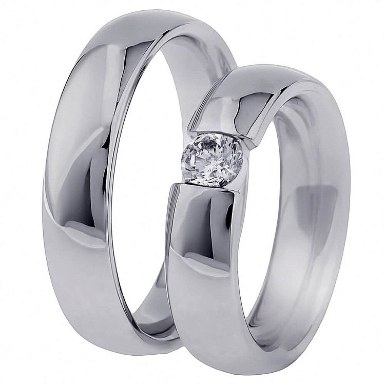 Обручальное кольцо (фианит) обр000140 от ювелирного магазина Оникс