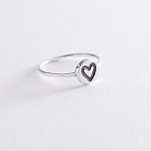 Каблучка "Серце" з срібла 112524 от ювелирного магазина Оникс