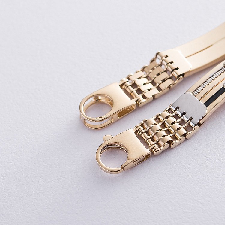 Мужской золотой браслет б04345 от ювелирного магазина Оникс - 1