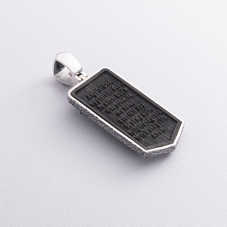 Срібний кулон "Архангел Михаїл" з ебеновим деревом 1265 від ювелірного магазину Онікс - 7