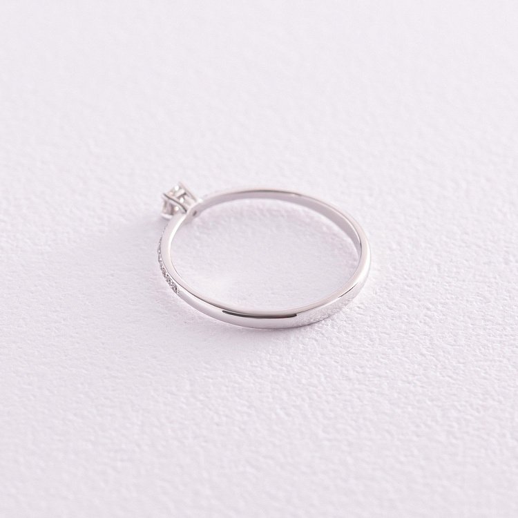 Помолвочное золотое кольцо с бриллиантами 229001121 от ювелирного магазина Оникс - 7