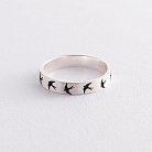 Серебряное кольцо "Ласточки" 112565л от ювелирного магазина Оникс - 1