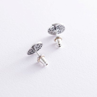 Серебряные серьги "Древо жизни" 122767 №3
