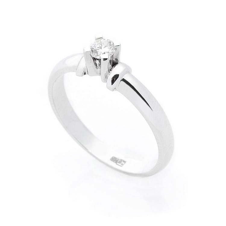 Золота заручальна каблучка з діамантом JR2836 від ювелірного магазину Онікс