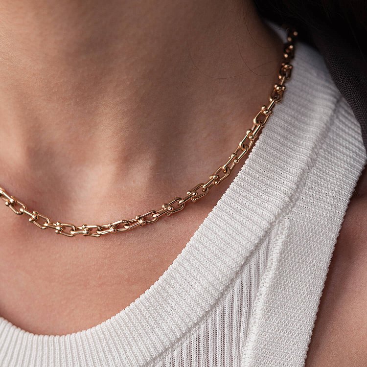 Золотое колье "Фантазия" кол02225 от ювелирного магазина Оникс - 2