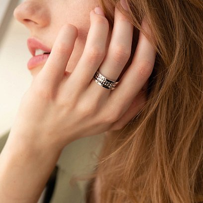 Кольцо "Gina" в белом золоте к07413 №7