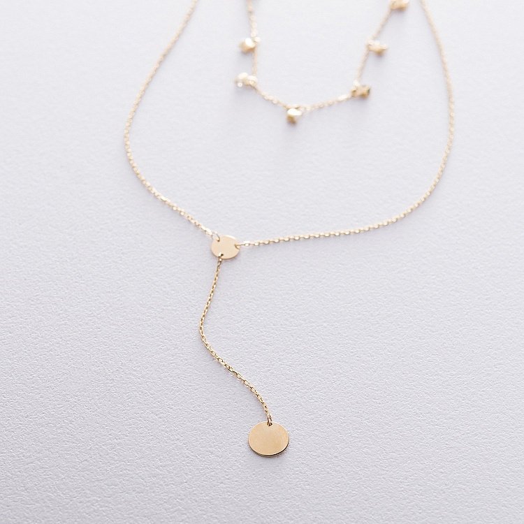 Золотое колье Дуальность кол01407 от ювелирного магазина Оникс - 5