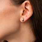 Золотые серьги - пусеты "Melanie" с09448 от ювелирного магазина Оникс - 4