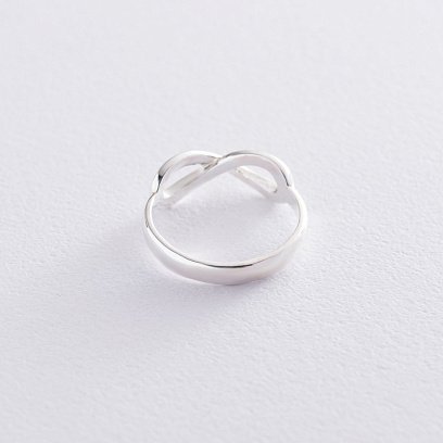 Серебряное кольцо "Бесконечность" 111376 №3