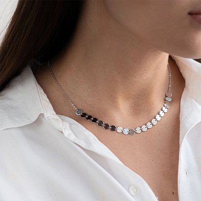 Кольє "Монетки" в сріблі 18745 №5