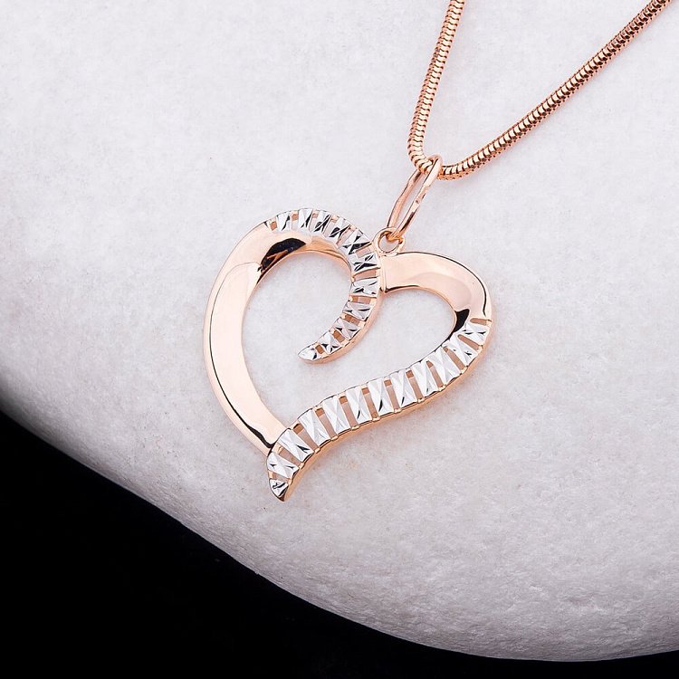 Золота підвіска "Серце" п01312 від ювелірного магазину Онікс