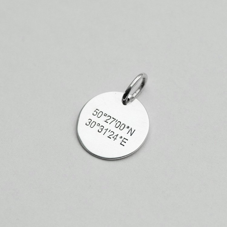 Кулон "Координаты" 132724koordinatu от ювелирного магазина Оникс - 2