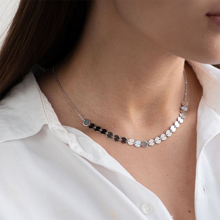 Кольє "Монетки" в сріблі 18745 від ювелірного магазину Онікс - 4