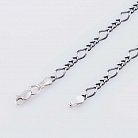 Серебряная черненая цепочка плетение Нонна 3+1 12683ч от ювелирного магазина Оникс - 1