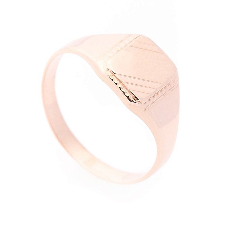 Золотая мужская печатка к05642 от ювелирного магазина Оникс