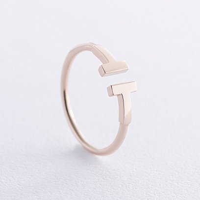 Каблучка "Tina" у жовтому золоті к05762 №3