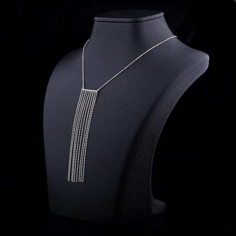 Срібне кольє з фіанітами 18506 від ювелірного магазину Онікс - 3