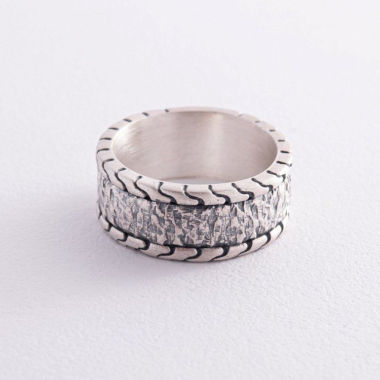 Мужское серебряное кольцо 112719 от ювелирного магазина Оникс - 7