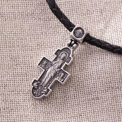 Православный крест "Явление Христа женам-мироносицам. Икона Божией Матери "Нечаянная Радость" 131110 №3