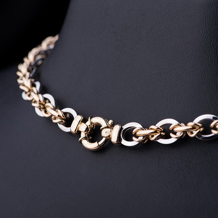 Эксклюзивное золотое колье кол00952 от ювелирного магазина Оникс - 2