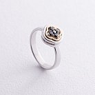 Золотое кольцо "Клевер" с бриллиантами 234431122 от ювелирного магазина Оникс