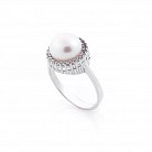Женское кольцо (культ. пресн. жемчуг, фианиты) к02799 от ювелирного магазина Оникс