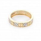Золотое кольцо с фианитами к05613 от ювелирного магазина Оникс - 2
