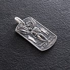 Срібний жетон "Український воїн. Рабів до раю не пускають" 133225 от ювелирного магазина Оникс - 3