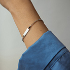 Браслет в белом золоте (возможна гравировка) б05564 от ювелирного магазина Оникс - 3