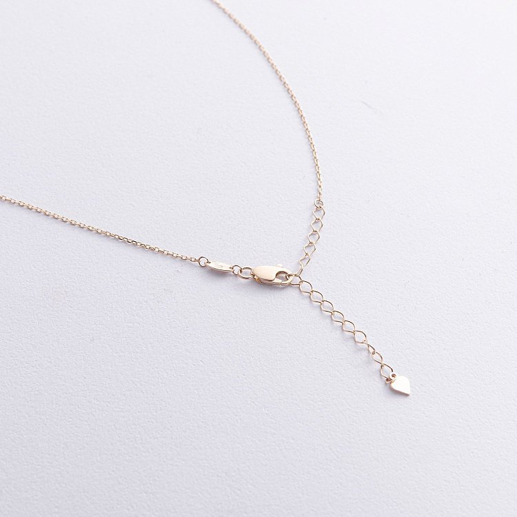 Колье "Сердечко" в желтом золоте кол02522 от ювелирного магазина Оникс - 4