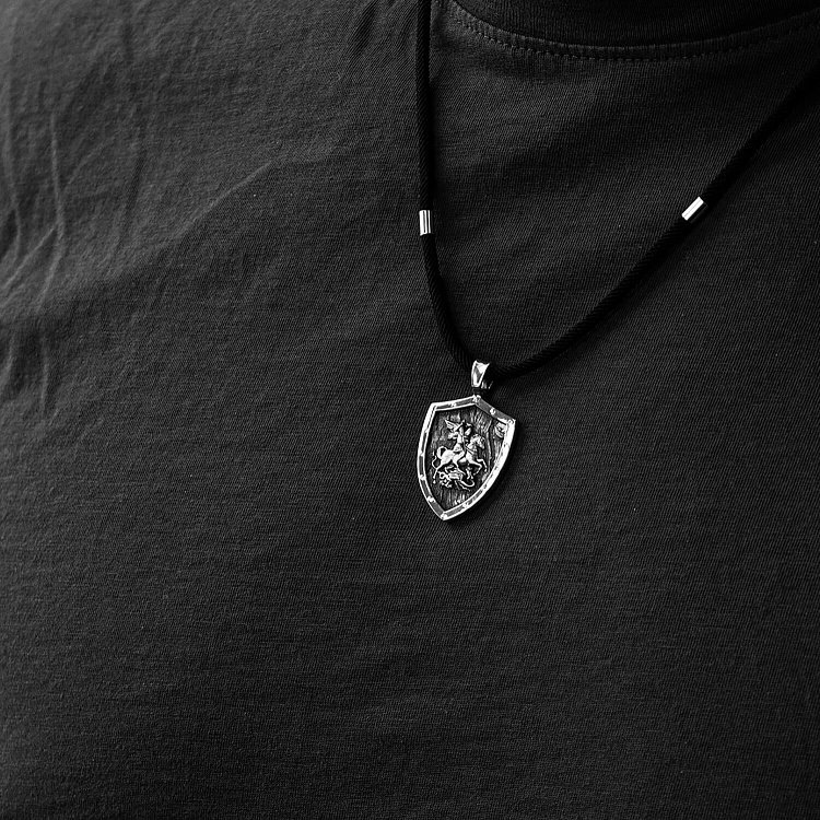 Срібний кулон "Георгій Переможець" 133208 від ювелірного магазину Онікс - 5