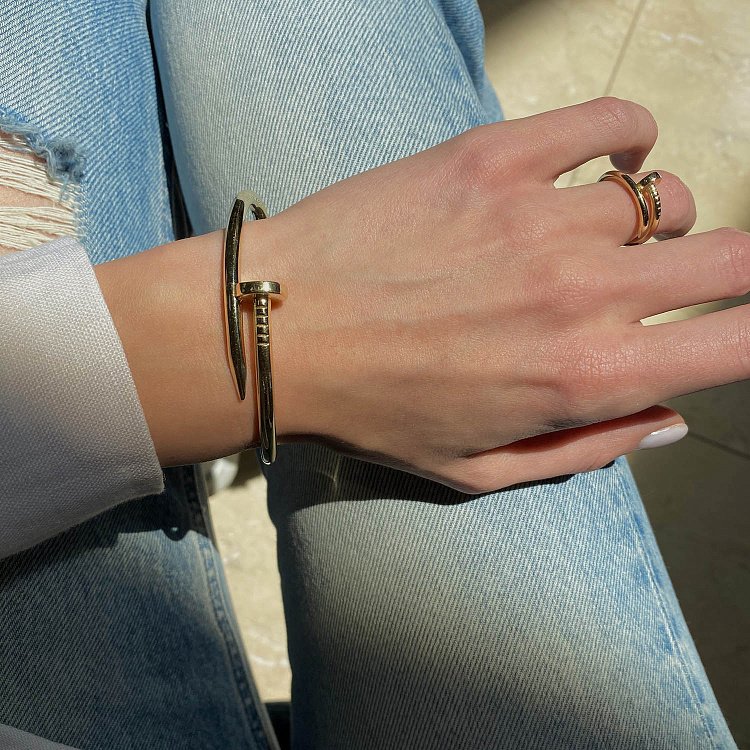 Браслет "Цвях" у жовтому золоті б05145 від ювелірного магазину Онікс - 3