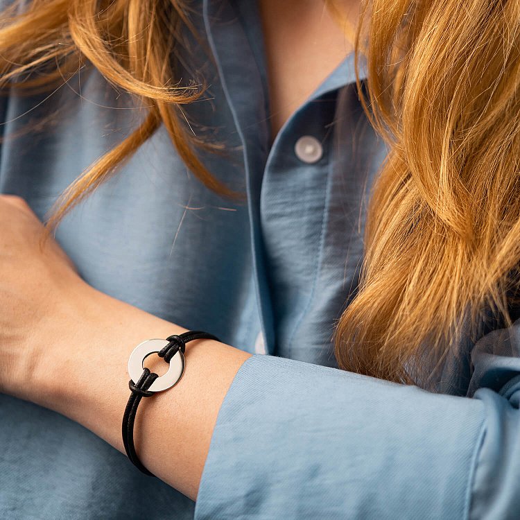 Срібний браслет (можливе гравіювання) 905-01409 від ювелірного магазину Онікс - 3