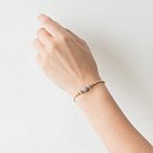 Золотой браслет "Шарики" с фианитами б02690 от ювелирного магазина Оникс - 1