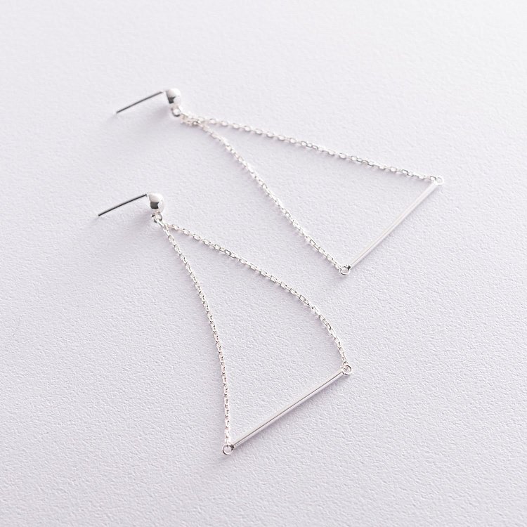 Серебряные серьги "Баланс" 122882 от ювелирного магазина Оникс - 2