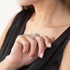 Золотое кольцо с бриллиантами кит1084 от ювелирного магазина Оникс - 4