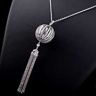 Срібне кольє "Китайський ліхтарик" з фіанітами 18273 от ювелирного магазина Оникс