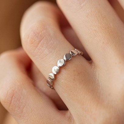 Кольцо "Керри" в серебре 7079 №4