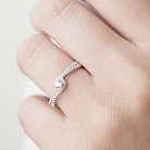 Золотое помолвочное кольцо с бриллиантами км0076 от ювелирного магазина Оникс - 4